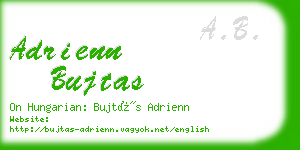 adrienn bujtas business card